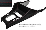 RED STITCH GEAR SURROUND LEATHER SKIN COVER FITS BMW 3 SERIES E30 84-91