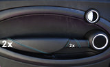 FITS BMW MINI COOPER 07+ 2x PANTHER 2 x HANDLE COVERS blue CUSTOM NEW MADE IN UK