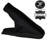 BLACK & BLACK LEATHER HANDBRAKE GAITER FITS VAUXHALL OPEL CORSA B TIGRA