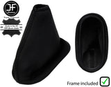 BLACK STITCH LEATHER HANDBRAKE GAITER + FRAME FOR FORD FIESTA MK4 MK5 1995-2002
