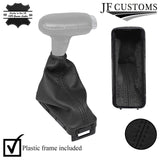 BLACK LEATHER AUTO GEAR+PLASTIC FRAME FOR SATURN L100 L200 L300 00-05 CUSTOM NEW