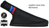 BLACK STITCHING TRI STRIPES REAL LEATHER HANDBRAKE GAITER FITS BMW E30 1981-1993