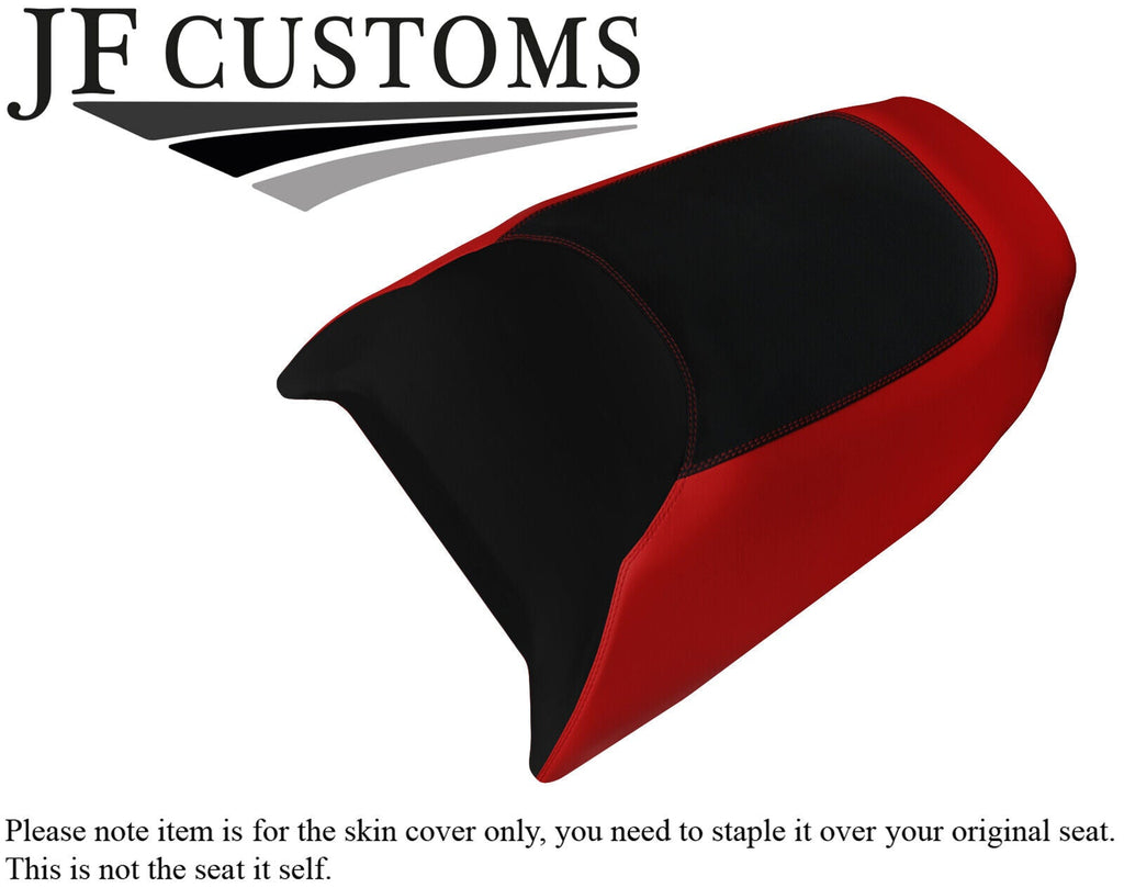BLACK & DARK RED VINYL CUSTOM FOR YAMAHA XL700 XL1200 98-04 REAR SEAT COVER