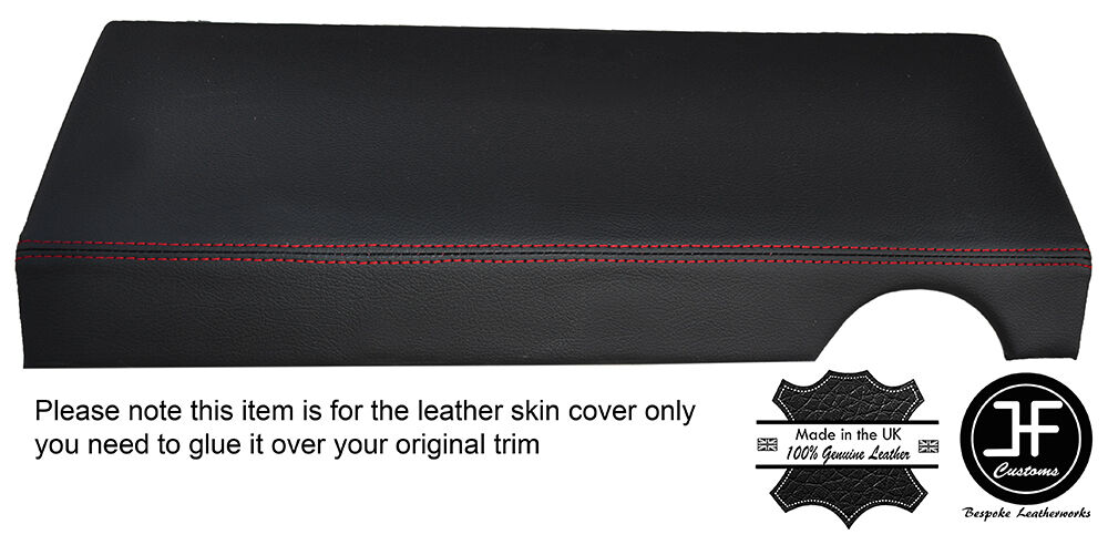 RED STITCH PASSENGER KNEE LOWER DASH LEATHER COVER FITS PORSCHE 924 944 81-85