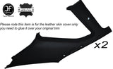 BLACK STITCH 2X B C PILLAR TRIM SKIN COVERS FITS NISSAN SKYLINE R34 GTR 98-02