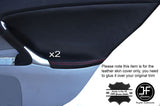 RED STITCH 2X REAR DOOR CARD TRIM LEATHER COVERS FITS LEXUS IS200 IS220 06-12