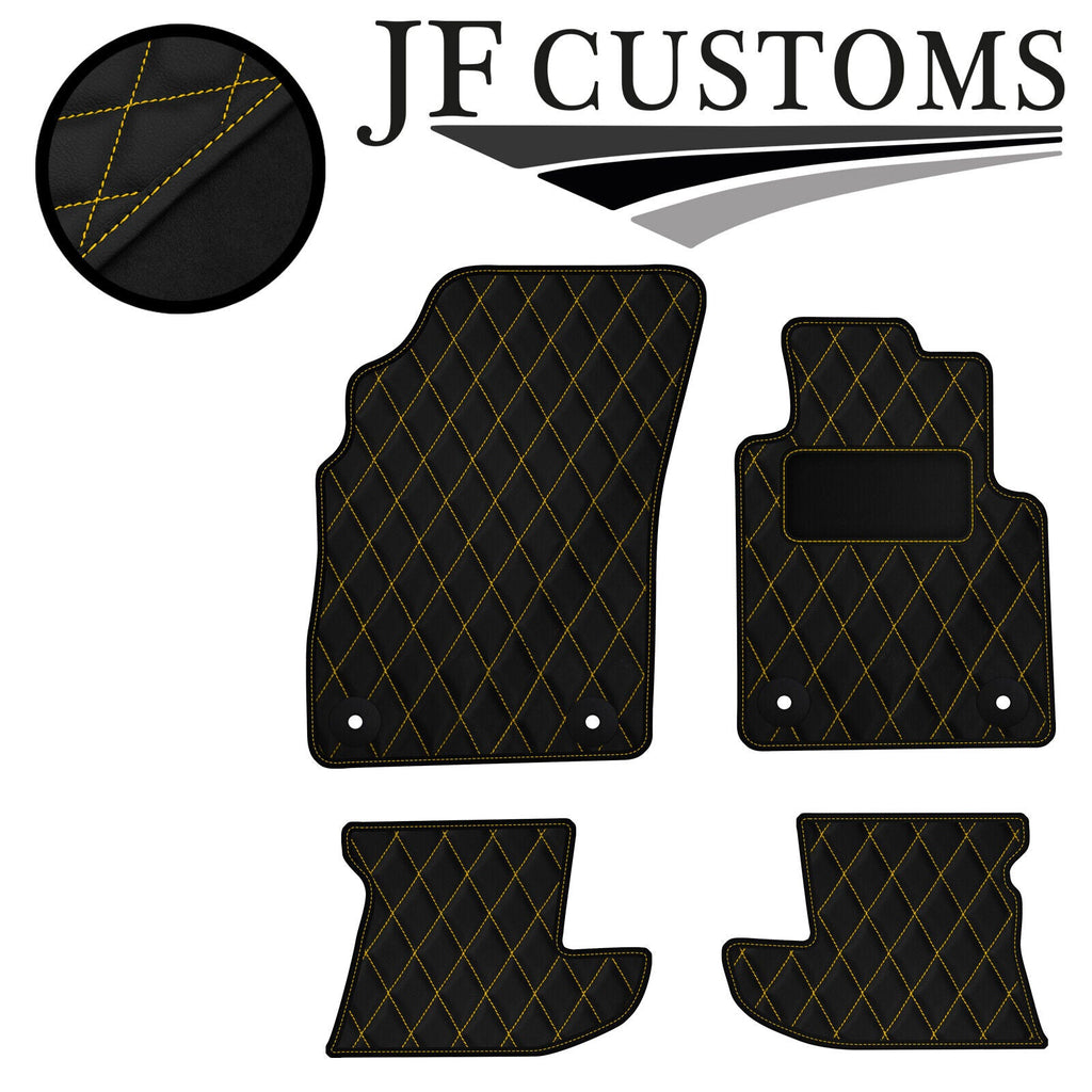 YELLOW DIAMOND VINYL 4X TAILORED FLOOR CARPETS FOR BENTLEY CONTINENTAL 11-18 JF1