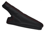 FITS FIAT TIPO LEATHER HANDBRAKE GAITER red stitching CUSTOM NEW MADE IN UK