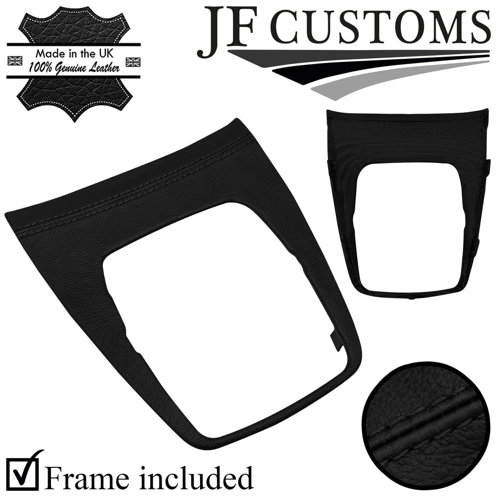 BLACK STITCH LEATHER AUTO GEAR SURROUND COVER+FRAME FITS FORD C MAX C-MAX 03-10