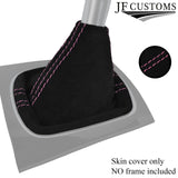PINK STITCHING REAL SUEDE MANUAL GEAR GAITER FITS AUDI A3 8P 2004-2012