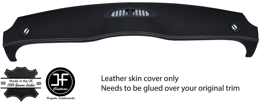 WHITE STITCH TOP DASHBOARD LEATHER COVER FOR BMW MINI R50 R53 01-06 STYLE 2