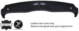 WHITE STITCH TOP DASHBOARD LEATHER COVER FOR BMW MINI R50 R53 01-06 STYLE 2