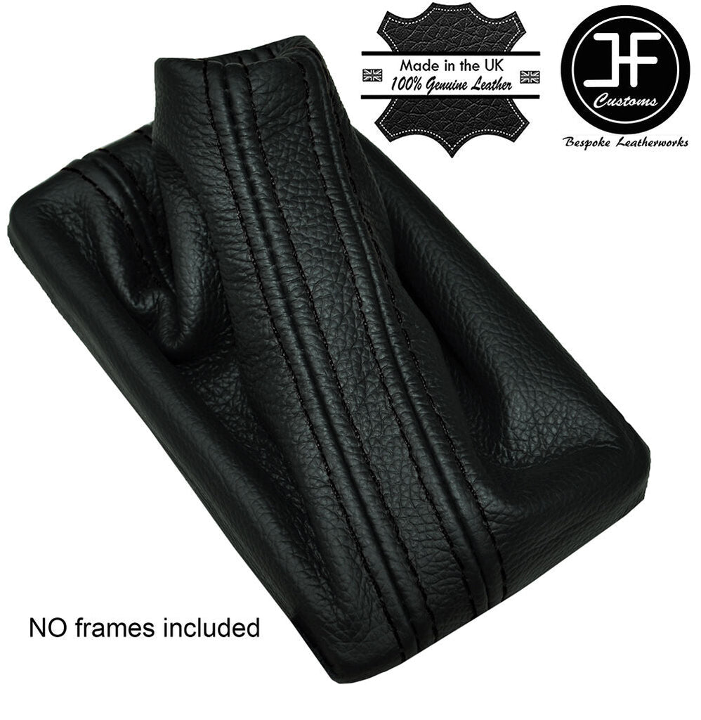 BLACK STITCH AUTO AUTOMATIC DSG LEATHER GEAR GAITER FITS AUDI A3 8V 2013-2017