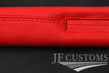 RED ITALIAN LEATHER 2X CAR KEY HOLDER PROTECTOR FITS BMW 3 SERIES F30 F31 12-16