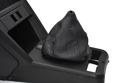 FITS FIAT X1/9 X19 black stitch LEATHER GEAR GAITER CUSTOM NEW MADE IN UK