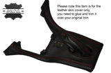 RED STITCH MANUAL GEAR SURROUND & GEAR GAITER SKIN COVERS FITS JAGUAR 420