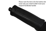 BLACK STITCH HANDBRAKE HANDLE LEATHER COVER FITS TOYOTA LANDCRUISER J12 02-14