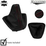 D RED STITCH LEATHER GEAR+SURROUND COVER+FRAME FOR VAUXHALL VIVARO 2019-2022