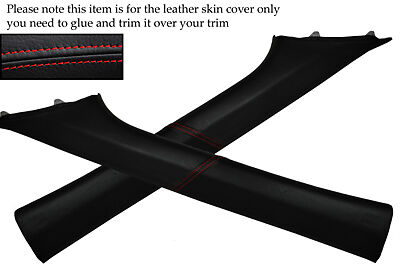RED STITCH FITS HONDA CIVIC&CIVIC TYPE R 05-11 WINDSCREEN PILLAR LTHR COVER ONLY