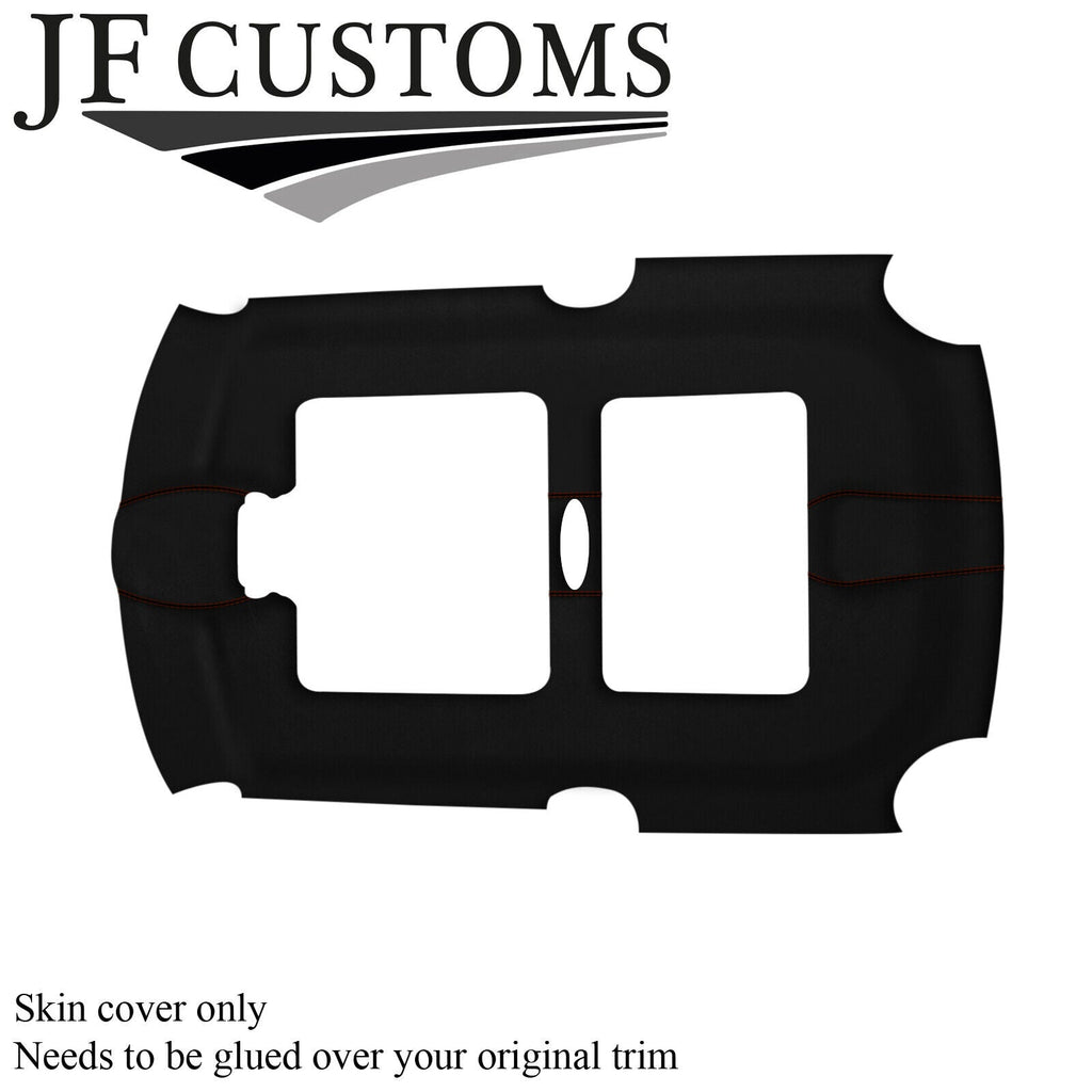 BROWN STITCH LUXE-SUEDE SUN ROOF HEADLINER COVER FOR BMW MINI R50 R53 01-06