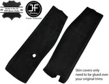 BLACK STITCHING 2X LOWER B PILLAR SUEDE COVERS FITS VW T5 TRANSPORTER SHUTTLE