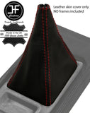 RED STITCH LEATHER GEAR GAITER OVER RUBBER FOR DATSUN 280ZX S130 1978-1983