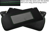 GREEN STITCH FITS LEXUS IS200 1999-2005 2X SUN VISORS LEATHER SKIN COVERS ONLY