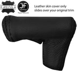 BLACK STITCH AUTOMATIC GEAR KNOB TOP GRAIN LEATHER COVER FOR BMW 3 E30 81-92