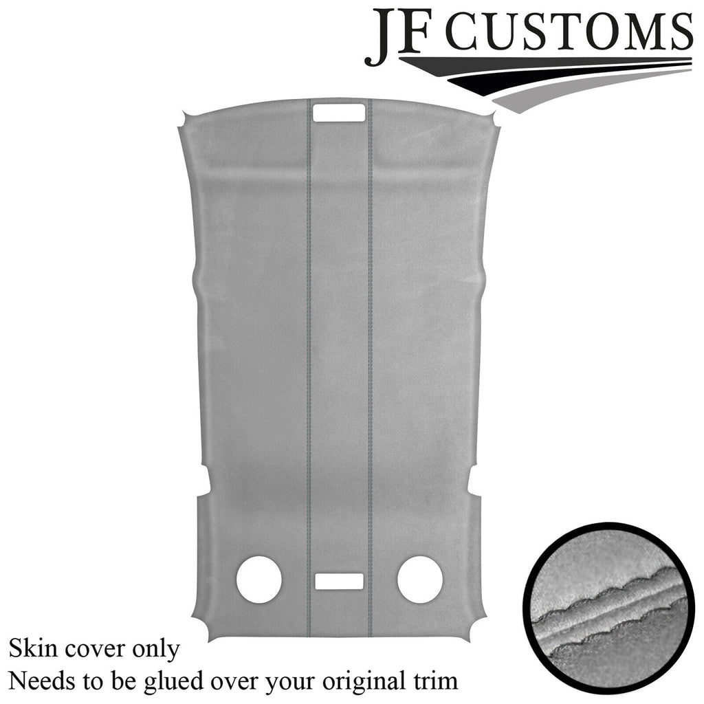 GREY STITCH L GREY LUXE SUEDE ROOF HEADLINER COVER FOR BMW 3 E36 90-99 TOURING