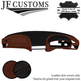 BLACK & BROWN LEATHER DASHBOARD KIT REAL LEATHER COVERS FOR BMW Z3 1995-2003