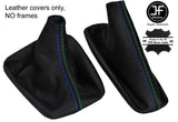 BLACK STITCH LEATHER GEAR & HANDBRAKE GAITER FOR BMW E39 5 SERIES 96-03 STYLE 1