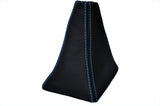 blue stitch FITS FIAT BARCHETTA 95-03 LEATHER GEAR GAITER CUSTOM NEW MADE IN UK