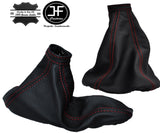 RED STITCHING REAL LEATHER GEAR & HANDBRAKE GAITER FITS ALFA ROMEO 155 92-98
