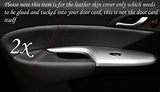RED STITCH FITS  HONDA CIVIC 06-12 2X FRONT DOOR CARD TRIM LEATHER COVERS ONLY