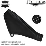 WHITE STITCH FITS BMW MINI COOPER R50 R53 2001-2006 HANDBRAKE LEATHER COVER