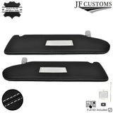 FOR VW T6 TRANSPORTER WHITE STITCH LEATHER & SUEDE TOP INTERIOR RECOVERY KIT