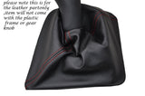 RED STITCH LEATHER MANUAL GEAR GAITER FITS RENAULT KANGOO 2 MK2 2008-2014