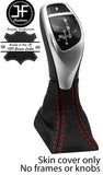RED STITCH NAPPA LEATHER AUTOMATIC GEAR GAITER FOR BMW 6 F12 F13 F06 11-18