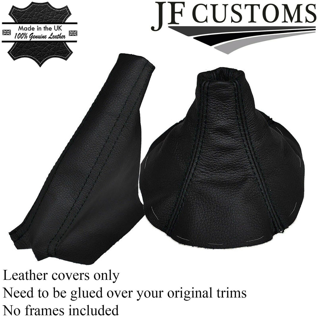 BLACK STITCH FITS MAZDA RX-7 MK3 1992-2002 GEAR STICK+HANDBRAKE GAITER LEATHER