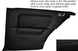 BLACK STITCH 2X REAR QUARTER PANEL SKIN COVERS FITS BMW 3 SERIES E30 COUPE 3DR