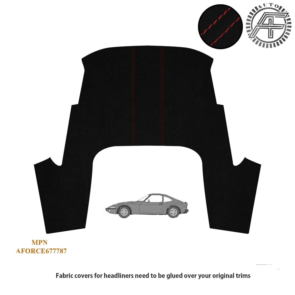 LUXE SUEDE HEADLINER COVER FITS OPEL GT 	1968 - 1973