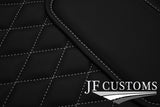 WHITE DIAMOND VINYL 4X TAILORED FLOOR CARPETS FOR BENTLEY CONTINENTAL 05-11 JF1
