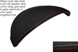 ORANGE STITCH SPEEDO HOOD INSTRUMENT LEATHER SKIN COVER FITS MAZDA MX5 MK3 05-13