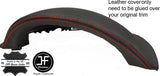 RED  STITCH INSTRUMENT SPEEDO HOOD LEATHER COVER FOR MERCEDES VANEO W414 02-05