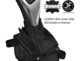 BLACK STITCH NAPPA LEATHER AUTOMATIC GEAR GAITER FOR BMW X5 2013-2018 CUSTOM NEW