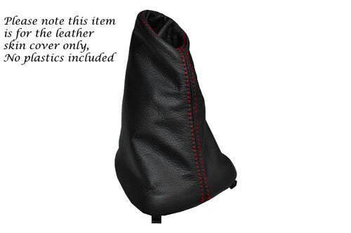 RED STITCH LEATHER MANUAL GEAR GAITER FITS RENAULT KANGOO 2000-2008 CUSTOM NEW