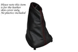 RED STITCH LEATHER MANUAL GEAR GAITER FITS RENAULT KANGOO 2000-2008 CUSTOM NEW