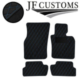 L BLUE DIAMOND STITCH VINYL 4X TAILORED FLOOR CARPETS FOR BMW MINI F56 13-21 JF1