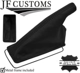 BLACK STITCH TOP GRAIN LEATHER HANDBRAKE+METAL FRAME FITS LOTUS ELAN M100 SE