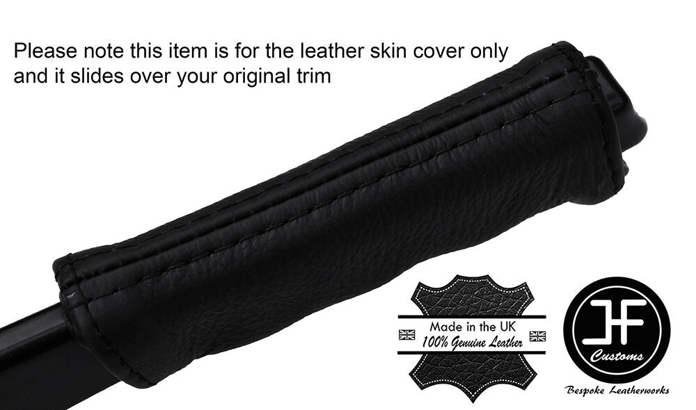 BLACK STITCHING HANDBRAKE HANDLE LEATHER COVER FITS RENAULT 9 R11 CUSTOM NEW
